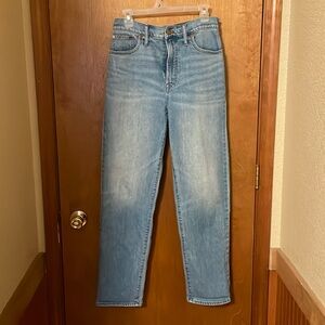 Madewell The Perfect Vintage Straight Jean size 28 in light-medium wash